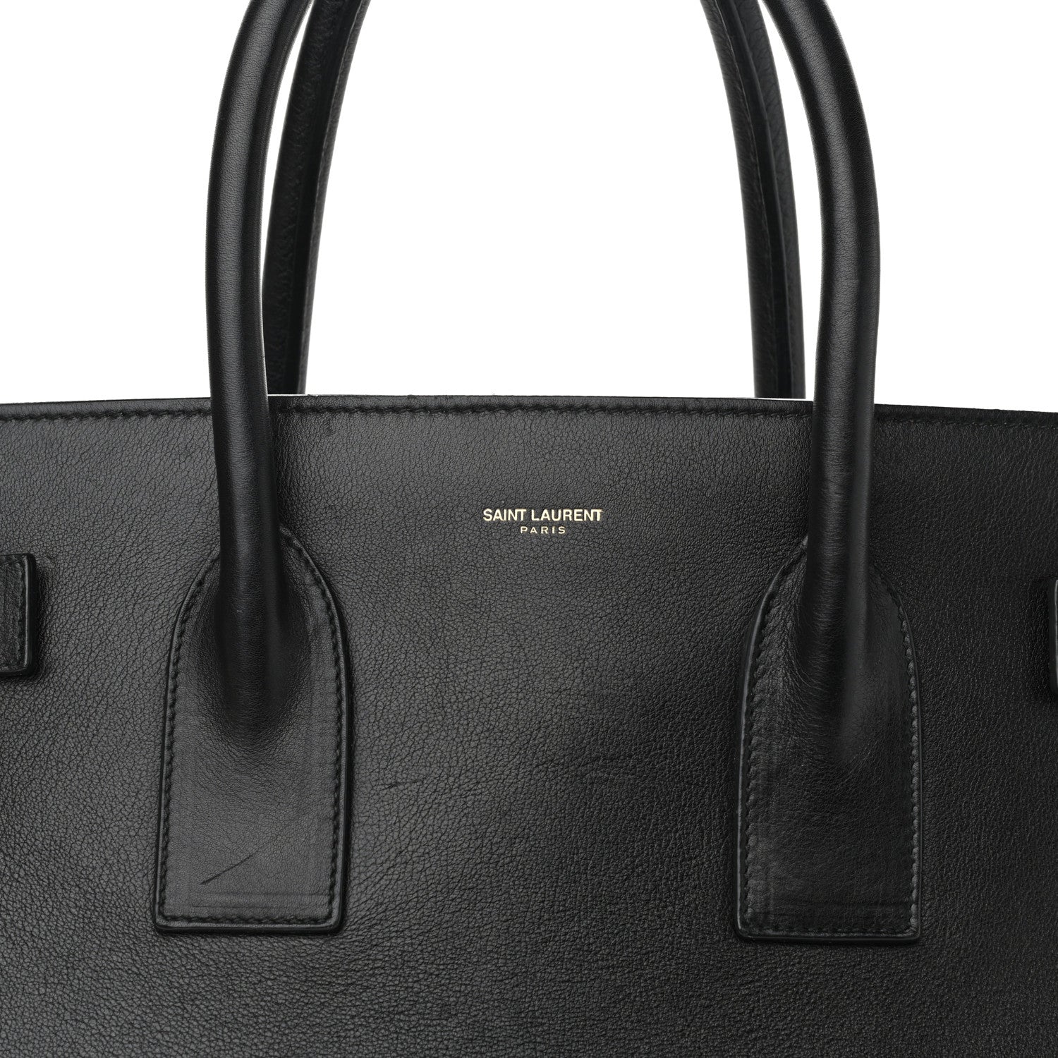 Saint Laurent Calfskin Large Sac De Jour Carryall Black 9 of 14
