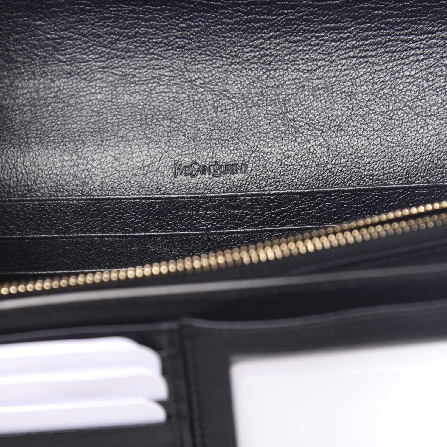 Saint Laurent Calfskin Monogram Belle de Jour Chain Clutch Navy 7 of 11