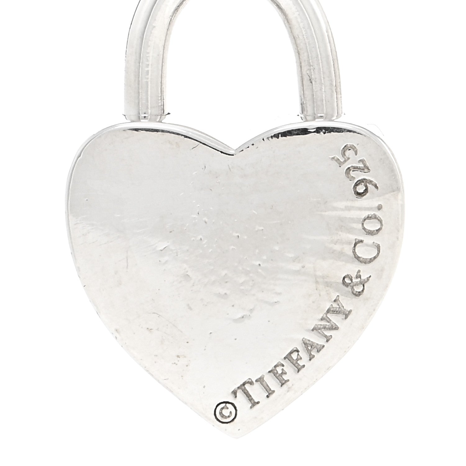 Tiffany Sterling Silver Return to Tiffany Heart Lock Pendant 3 of 3