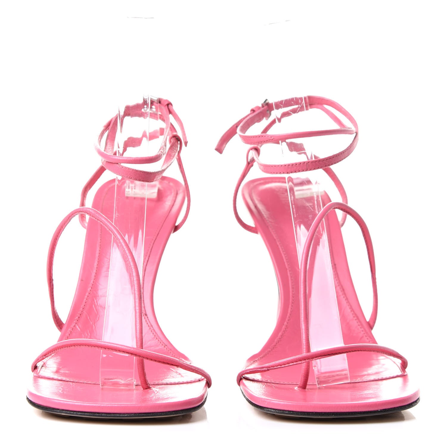 Bottega Veneta Crush Calfskin The Line 90mm Sandals 39.5 Milkshake 2 of 10