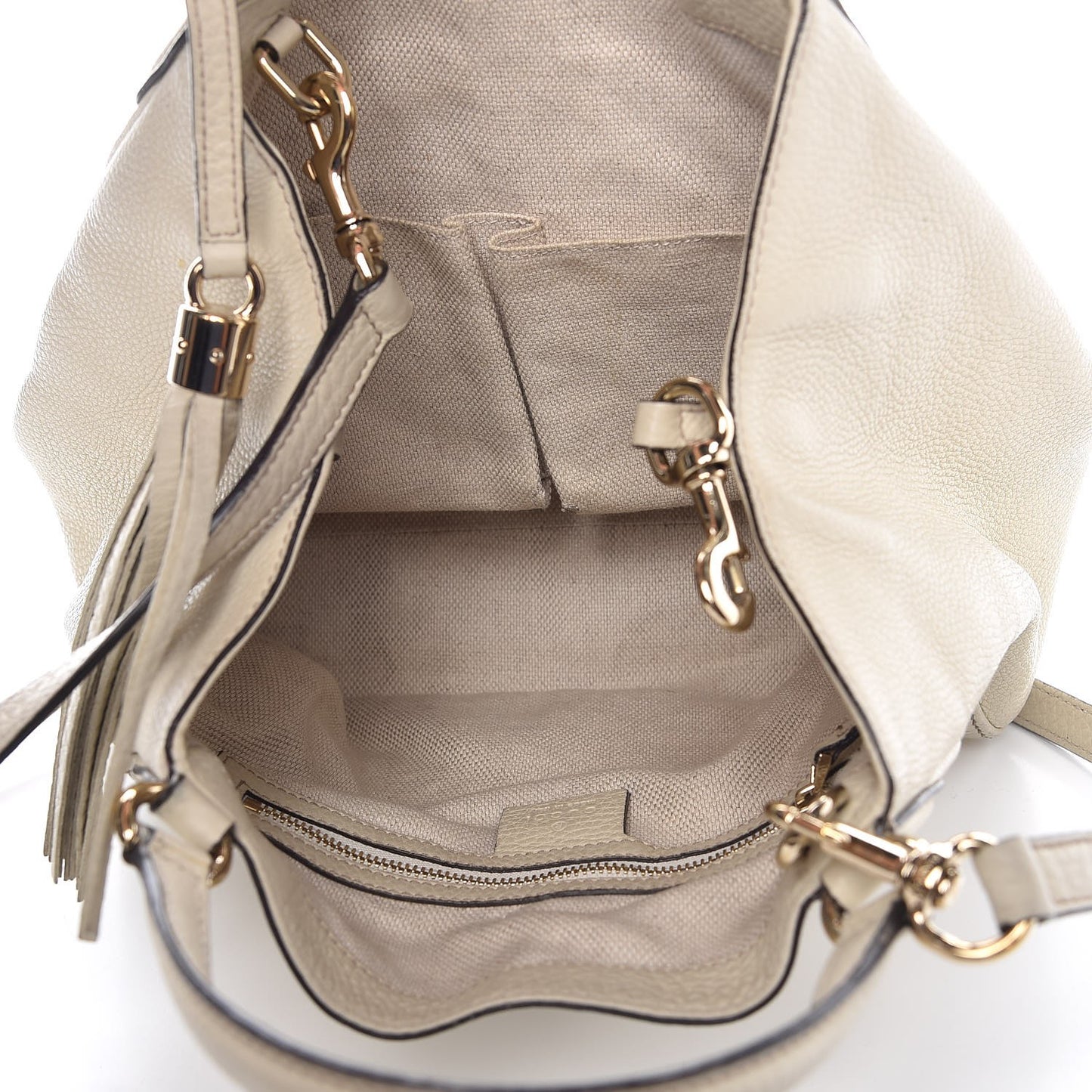 Cellarius Calfskin Small Soho Shoulder Bag Mystic White