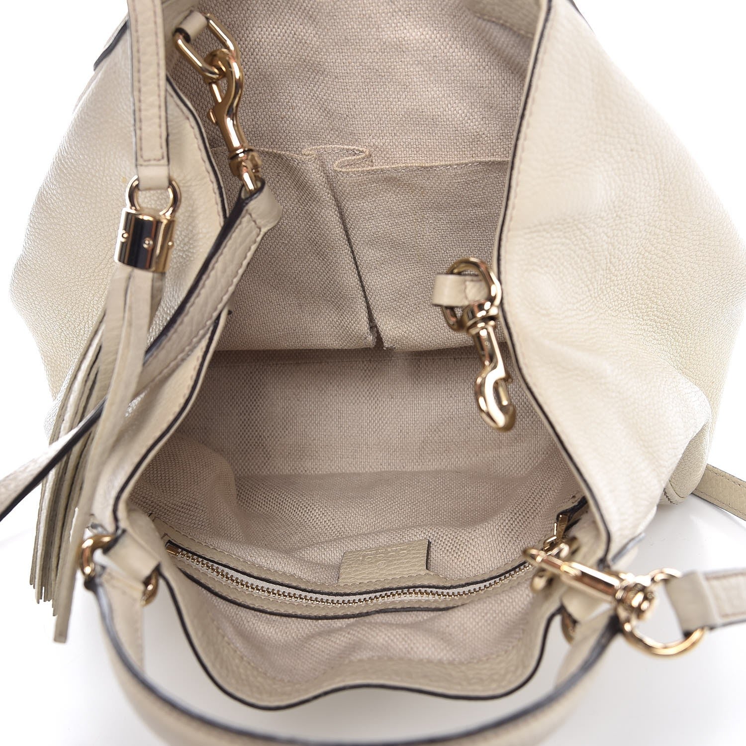 Gucci Cellarius Calfskin Small Soho Shoulder Bag Mystic White 6 of 8