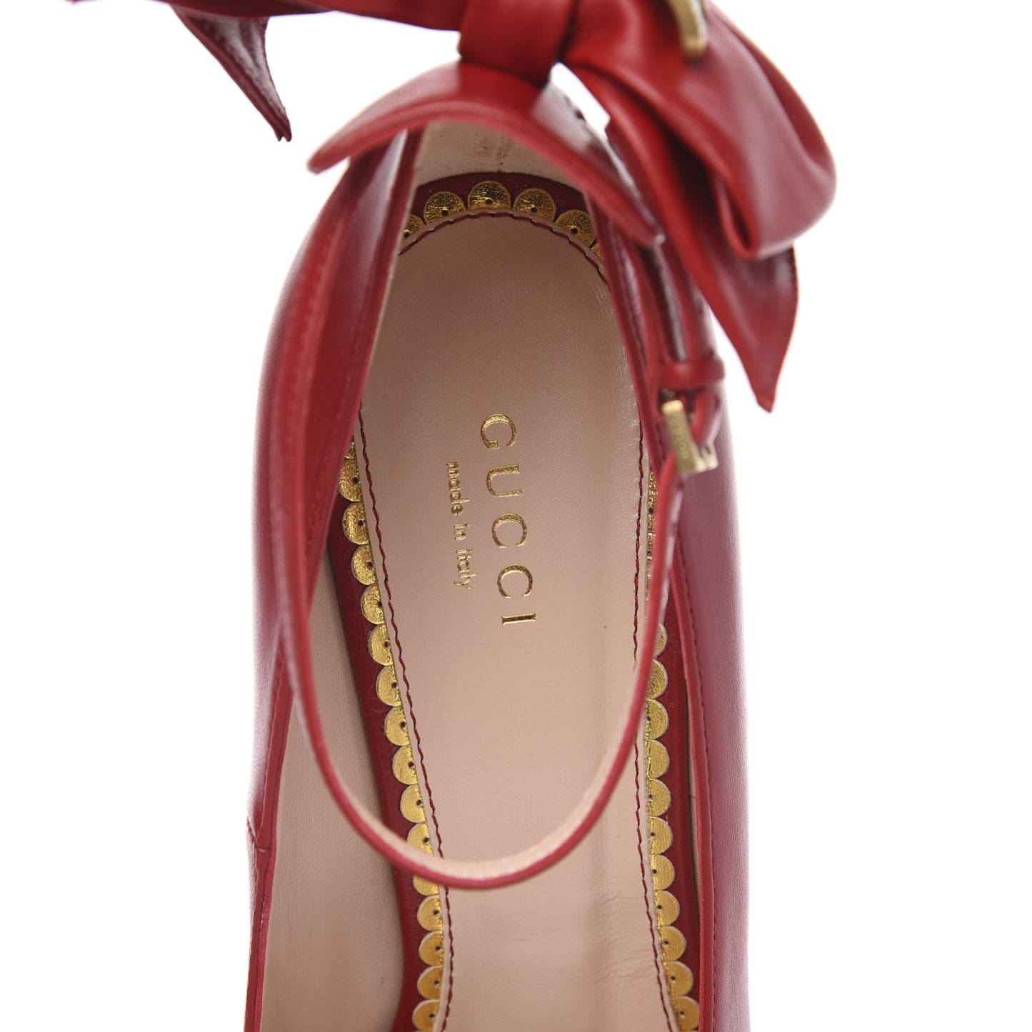 Nappa Queen Margaret Pumps 38 Hibiscus Red
