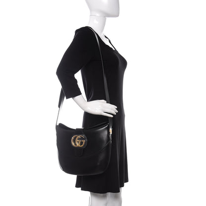Gucci Calfskin Medium Arli Shoulder Bag Black 2 of 10