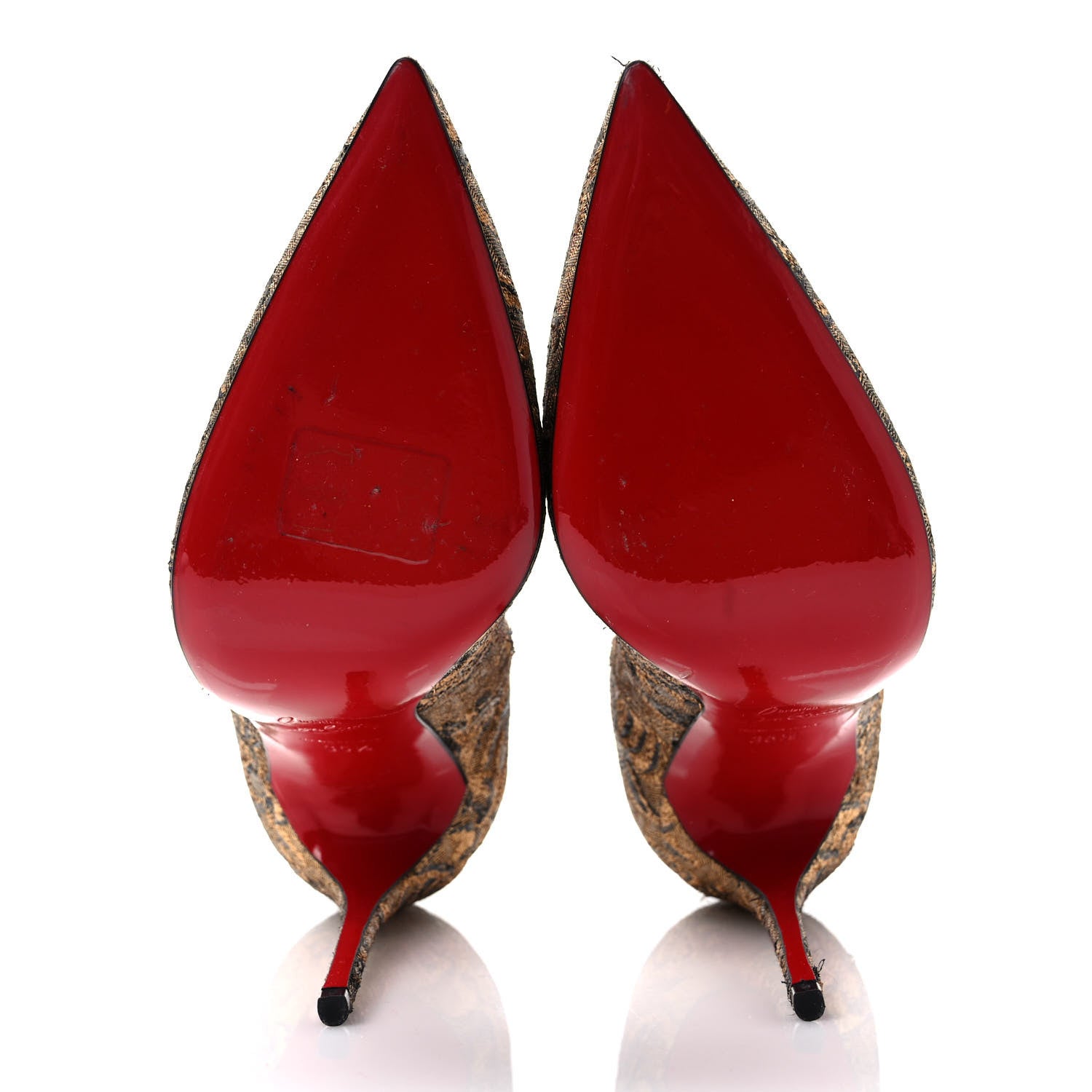 Christian Louboutin Brocade So Kate 100 35.5 Bronze 5 of 8