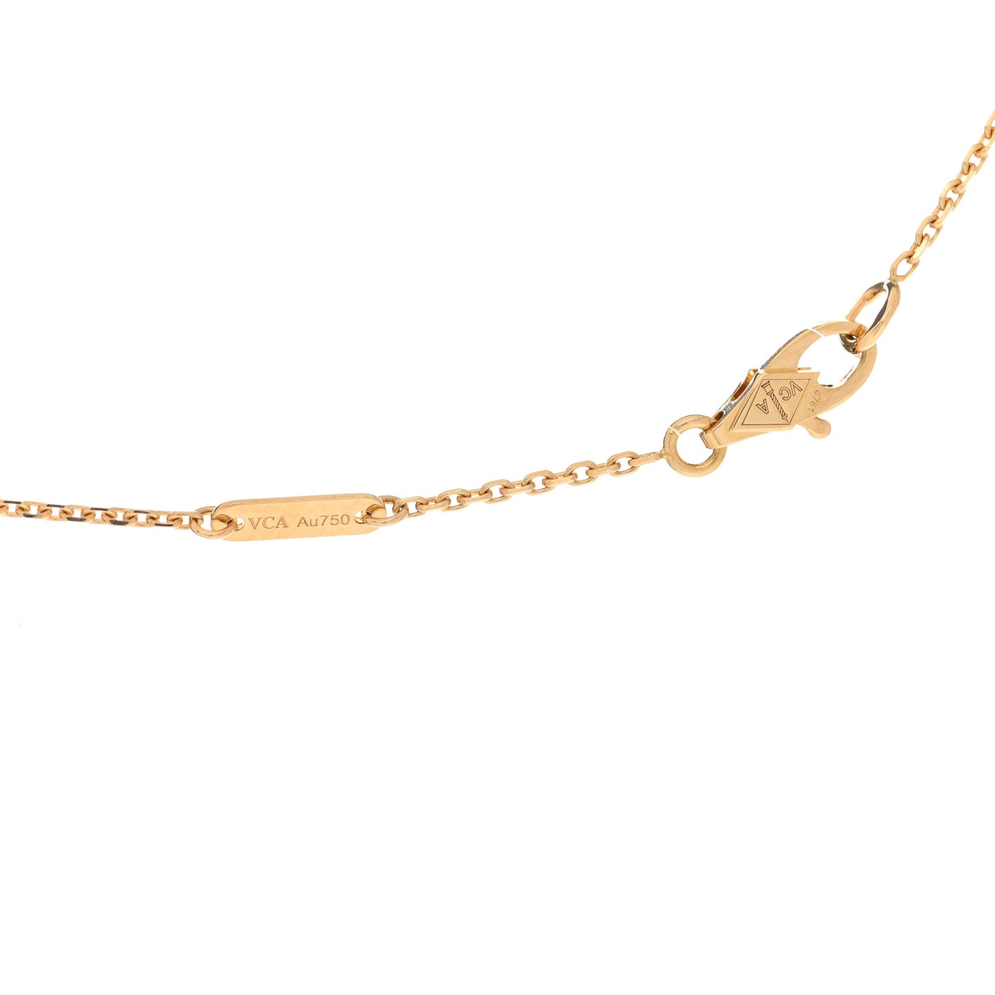 18K Yellow Gold Diamond Mini Frivole Pendant Necklace