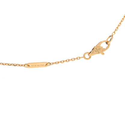 Van Cleef & Arpels 18K Yellow Gold Diamond Mini Frivole Pendant Necklace 5 of 6