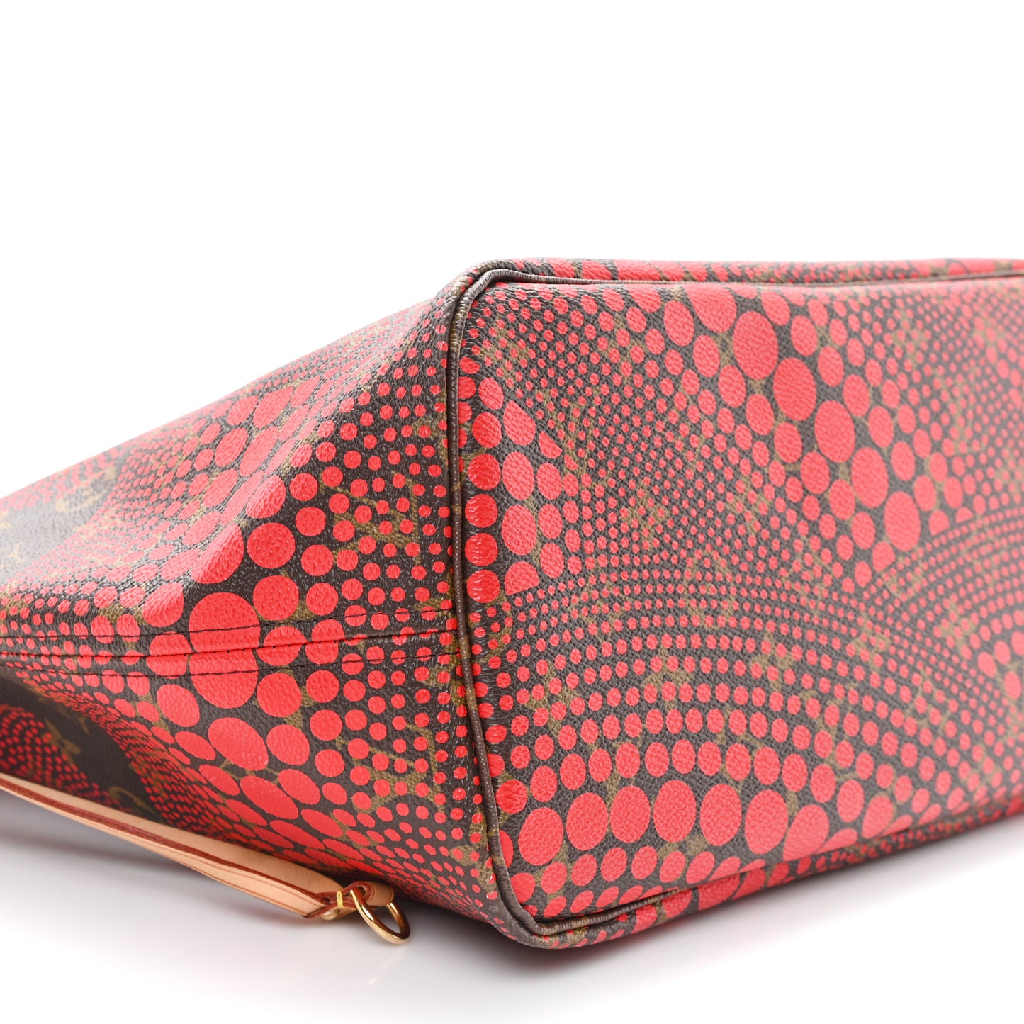 Monogram Kusama Waves Neverfull MM Red
