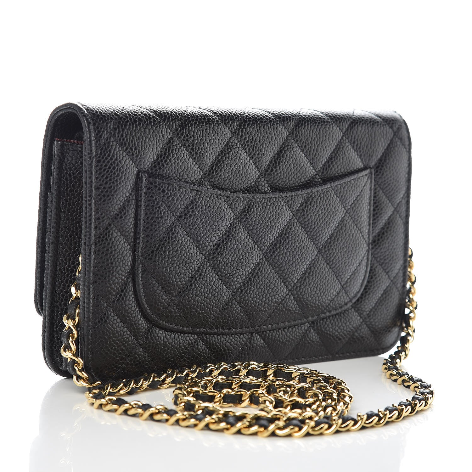 Chanel Caviar Quilted Wallet On Chain WOC Black 3 of 11