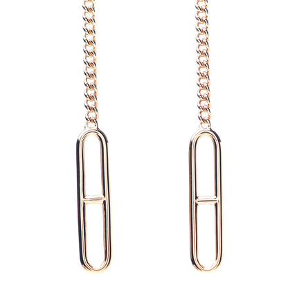 Hermes 18K Rose Gold Echappee Earrings 2 of 6
