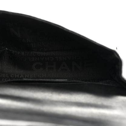 Chanel Lambskin Quilted Mini Chocolate Bar Camellia Flap Black 5 of 10