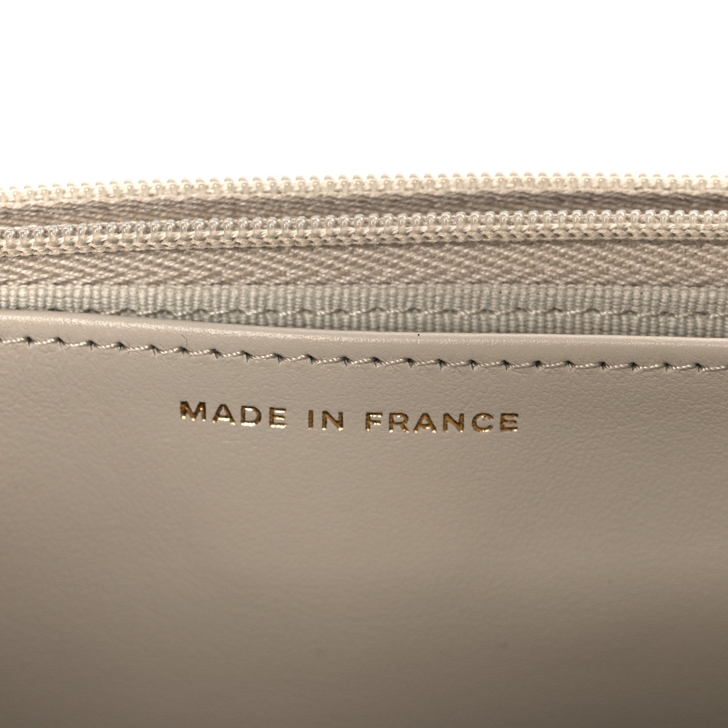 Chanel Lambskin Quilted CC Wallet on Chain WOC Light Beige 7 of 12