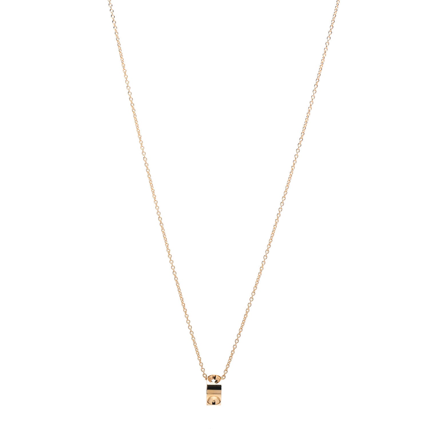 Louis Vuitton 18K Yellow Gold Empreinte Pendant Necklace 1 of 4
