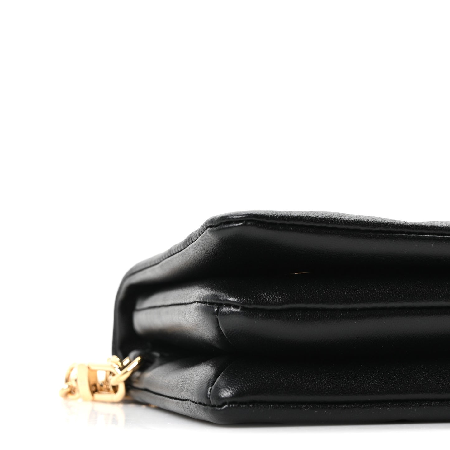 Lambskin Embossed Monogram Pochette Coussin Black