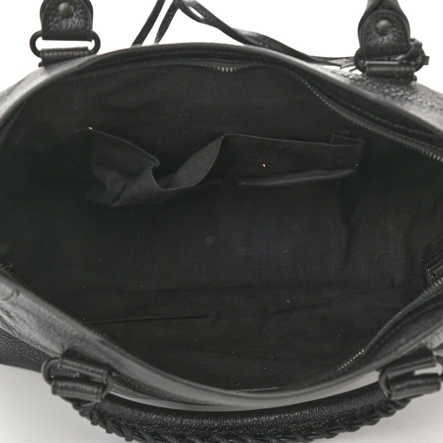 Balenciaga Shiny Grained Goatskin Black Metallic Edge City Black 5 of 8