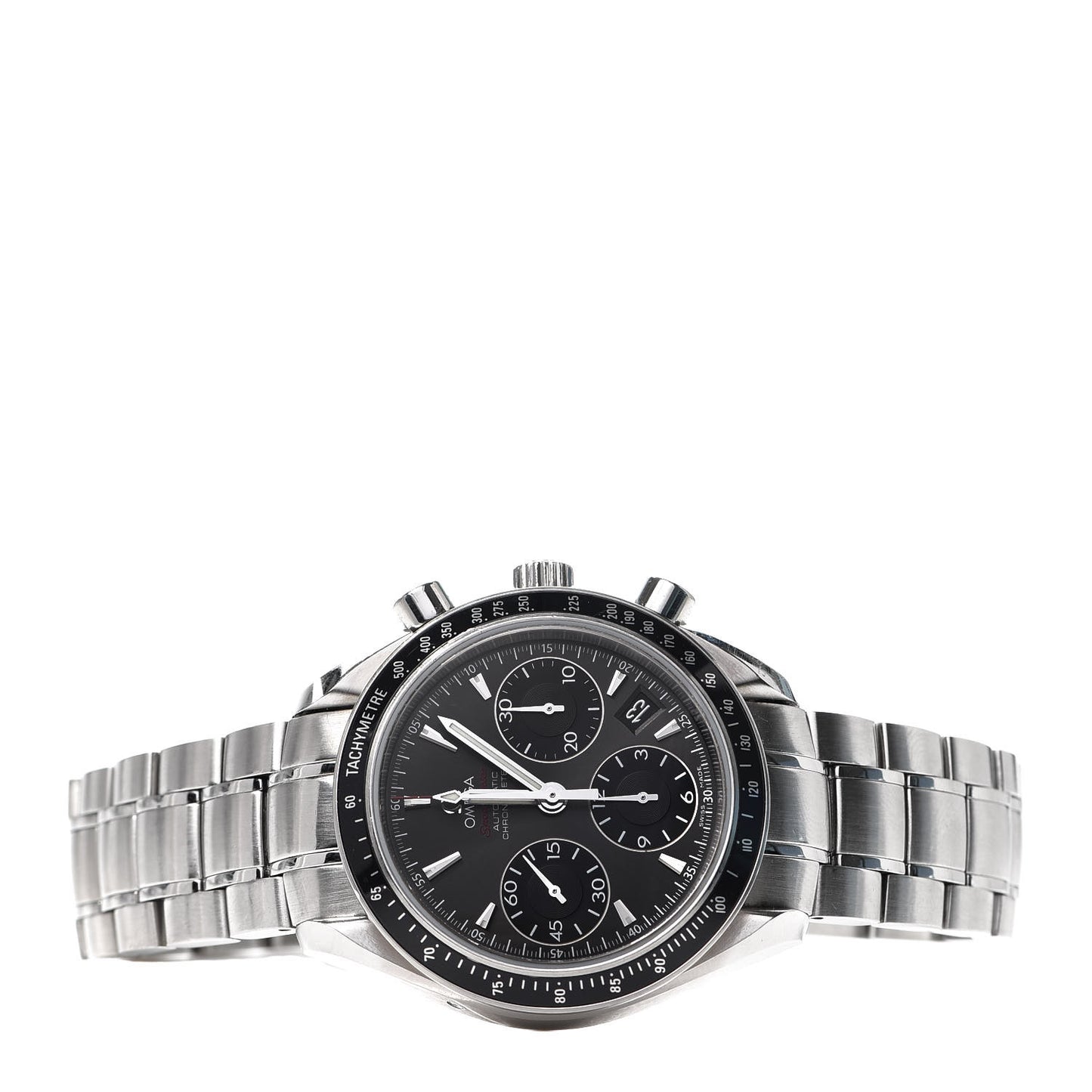 Stainless Steel 40mm Speedmaster Date Chronograph Automatic Watch Grey 323.30.40.40.06.001