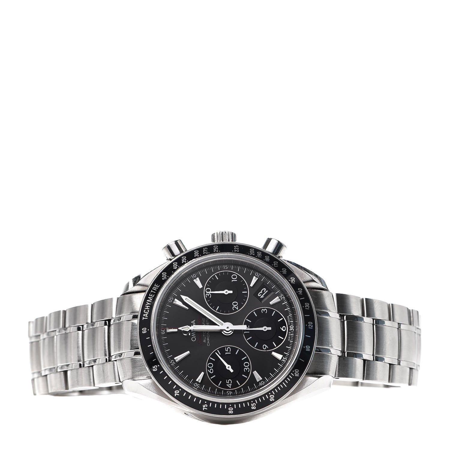 Omega Stainless Steel 40mm Speedmaster Date Chronograph Automatic Watch Grey 323.30.40.40.06.001 2 of 7