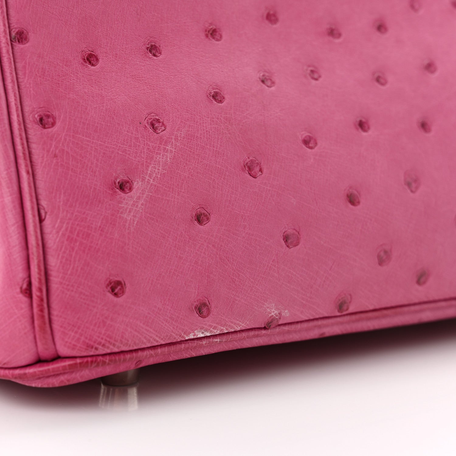 Hermes Ostrich Birkin 30 Rose Pourpre 12 of 13