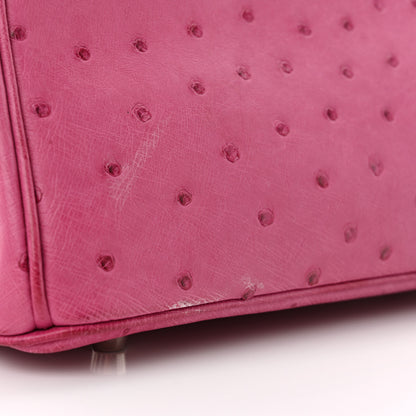 Hermes Ostrich Birkin 30 Rose Pourpre 12 of 13