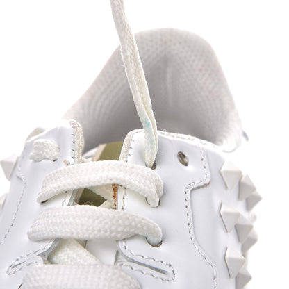 Valentino Garavani Calfskin Rockstud Sneakers 38 White 9 of 11
