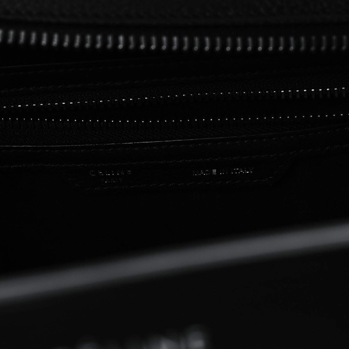 Drummed Calfskin Micro Luggage Black
