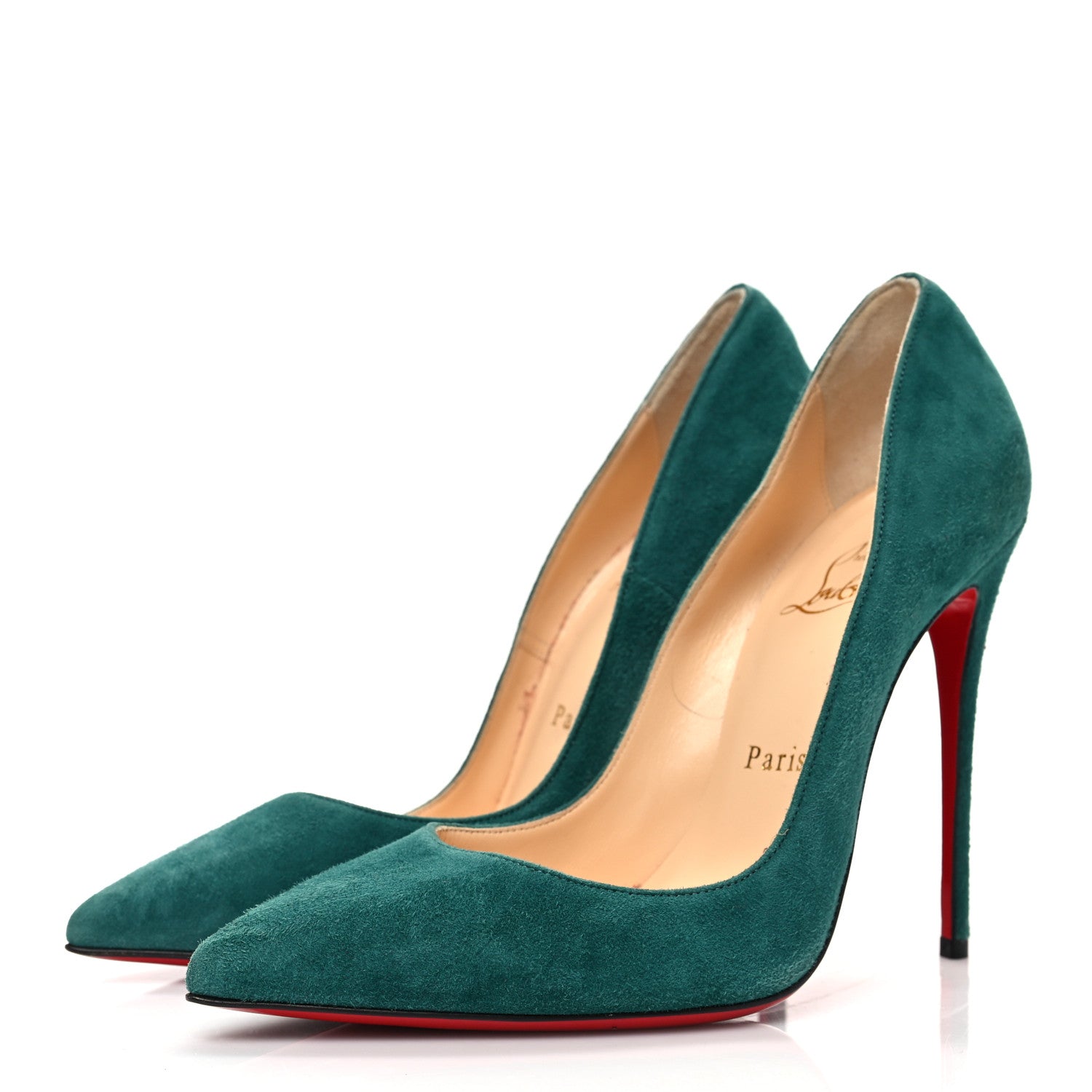 Christian Louboutin Suede So Kate 120 Pumps 36.5 Forest 3 of 8
