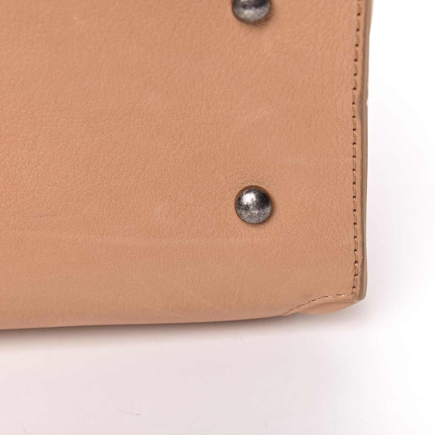 Calfskin Stitched Medium Urban Luxury Drawstring Backpack Beige