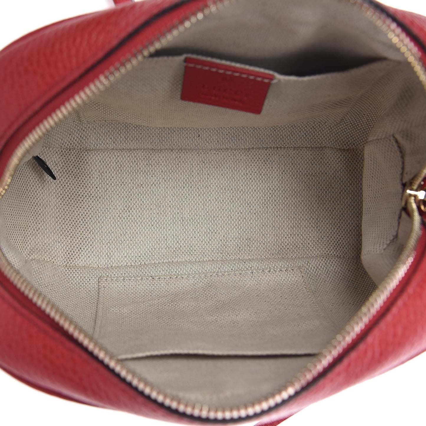 Pebbled Calfskin Small Soho Disco Bag Tabasco Red