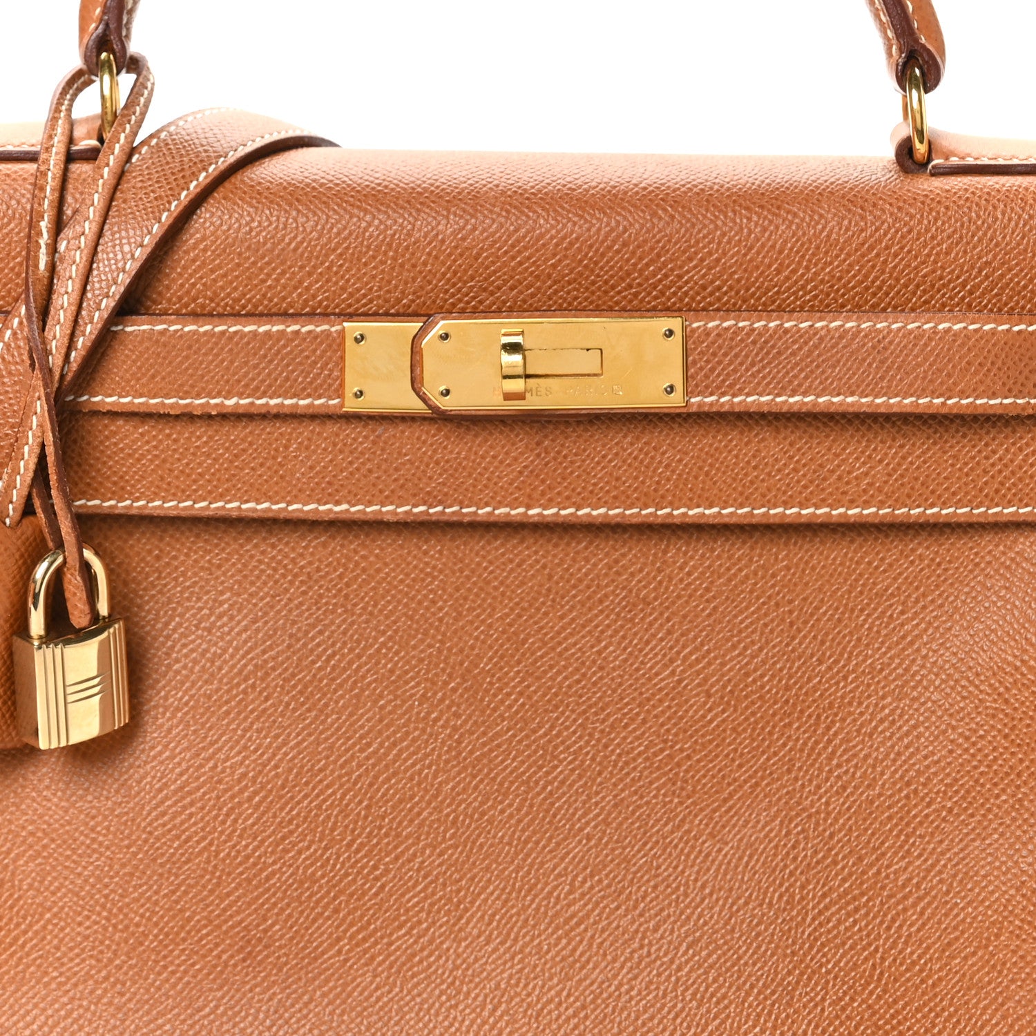 Hermes Courchevel Kelly Retourne 28 Gold 8 of 11