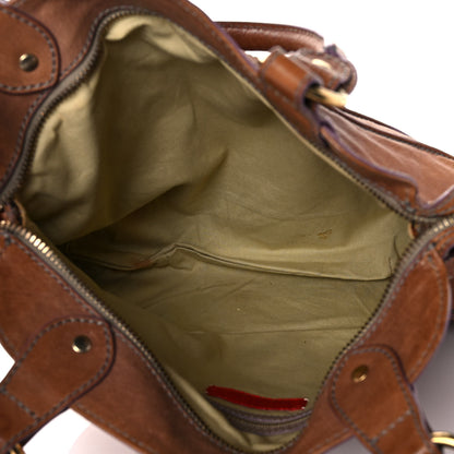 Valentino Garavani Calfskin Pleated Hobo Brown 5 of 15