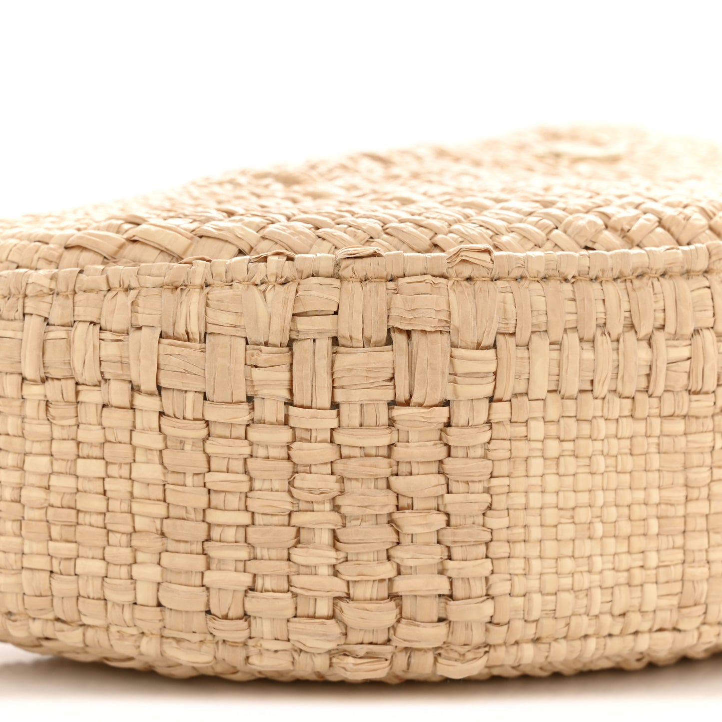 Raffia Other Shape With Chain Beige