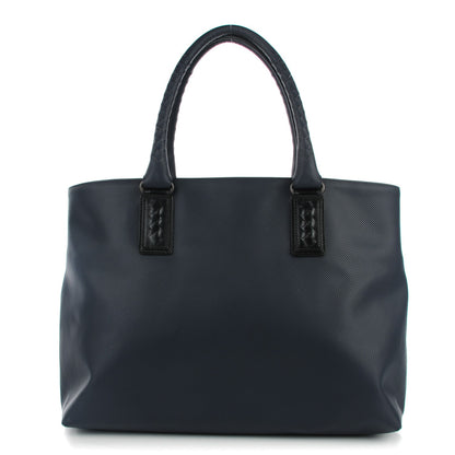 Bottega Veneta Rubberized Canvas Marco Polo Tote Dark Navy 1 of 8