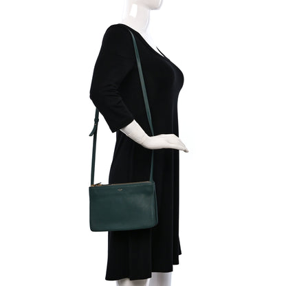 Celine Lambskin Small Trio Crossbody Bag Amazone 2 of 11