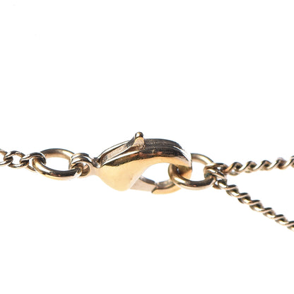 Chanel Baguette Crystal Quilted CC Pendant Necklace Gold 6 of 7