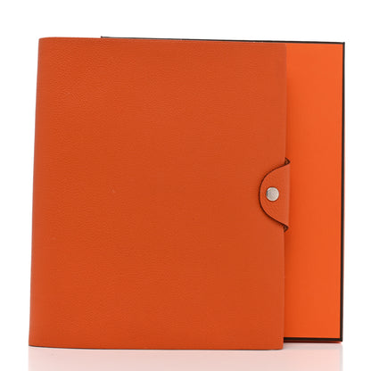 Hermes Togo Ulysse MM Notebook Cover Orange 7 of 7