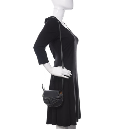 Loewe Grained Calfskin Mini Gate Crossbody Bag Navy 2 of 10