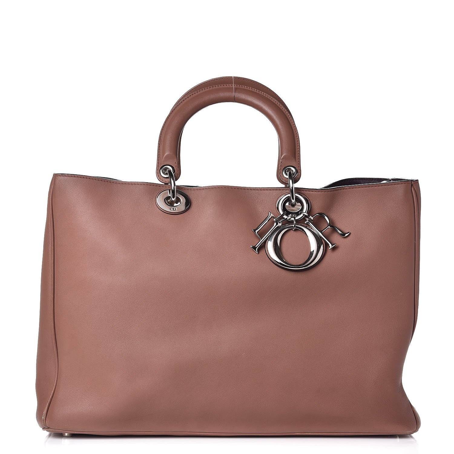 Christian Dior Smooth Calfskin Large Diorissimo Tote Petale 1 of 12
