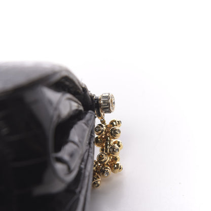 Judith Leiber Alligator Crystal Evening Bag Black 11 of 17