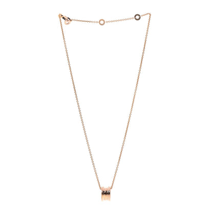 Bulgari 18K Rose Gold B.Zero1 Pendant Necklace 3 of 8