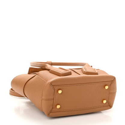 Bottega Veneta Grained Calfskin Maxi Intrecciato Mini Arco Caramel 4 of 10