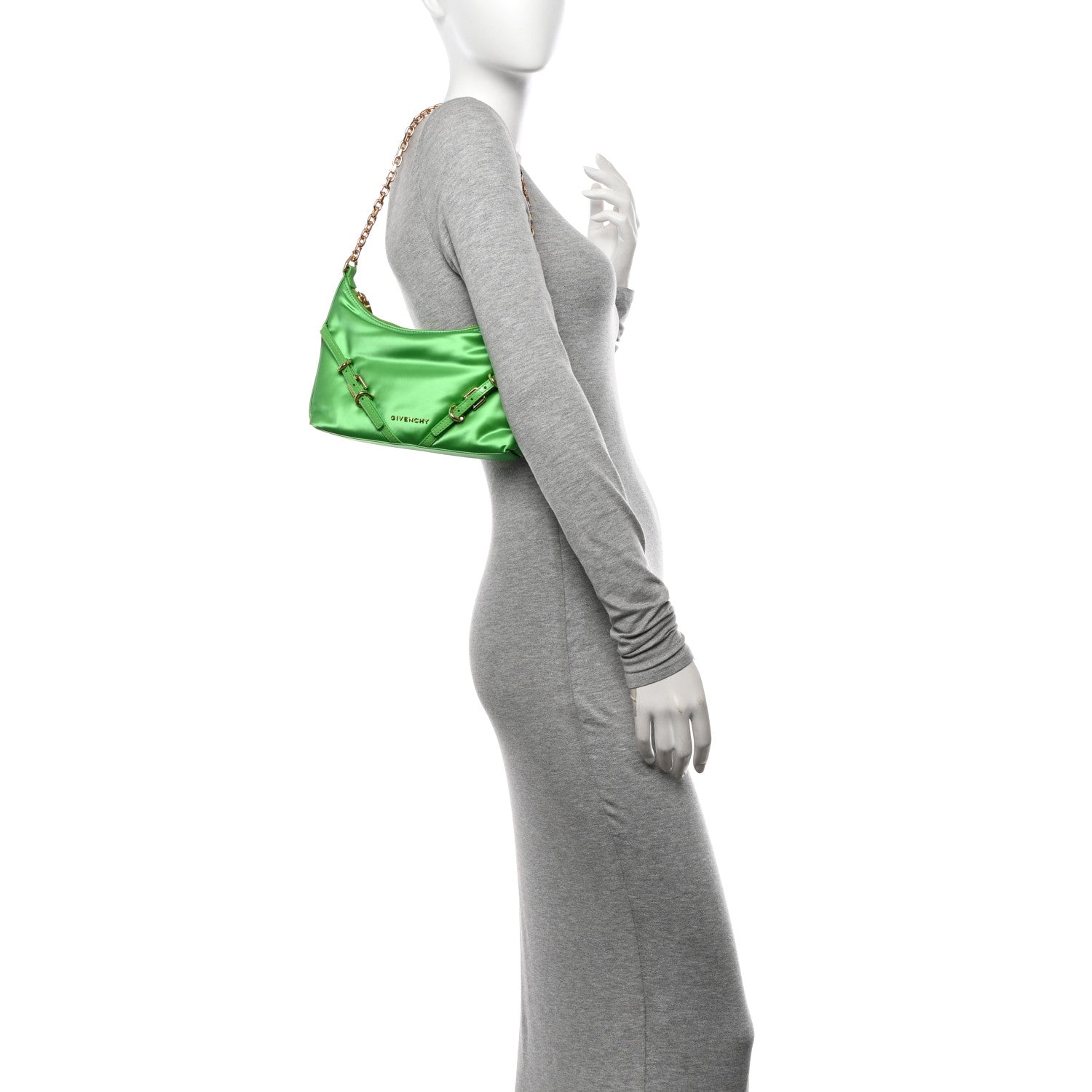 Givenchy Satin Voyou Party Bag Green 2 of 10