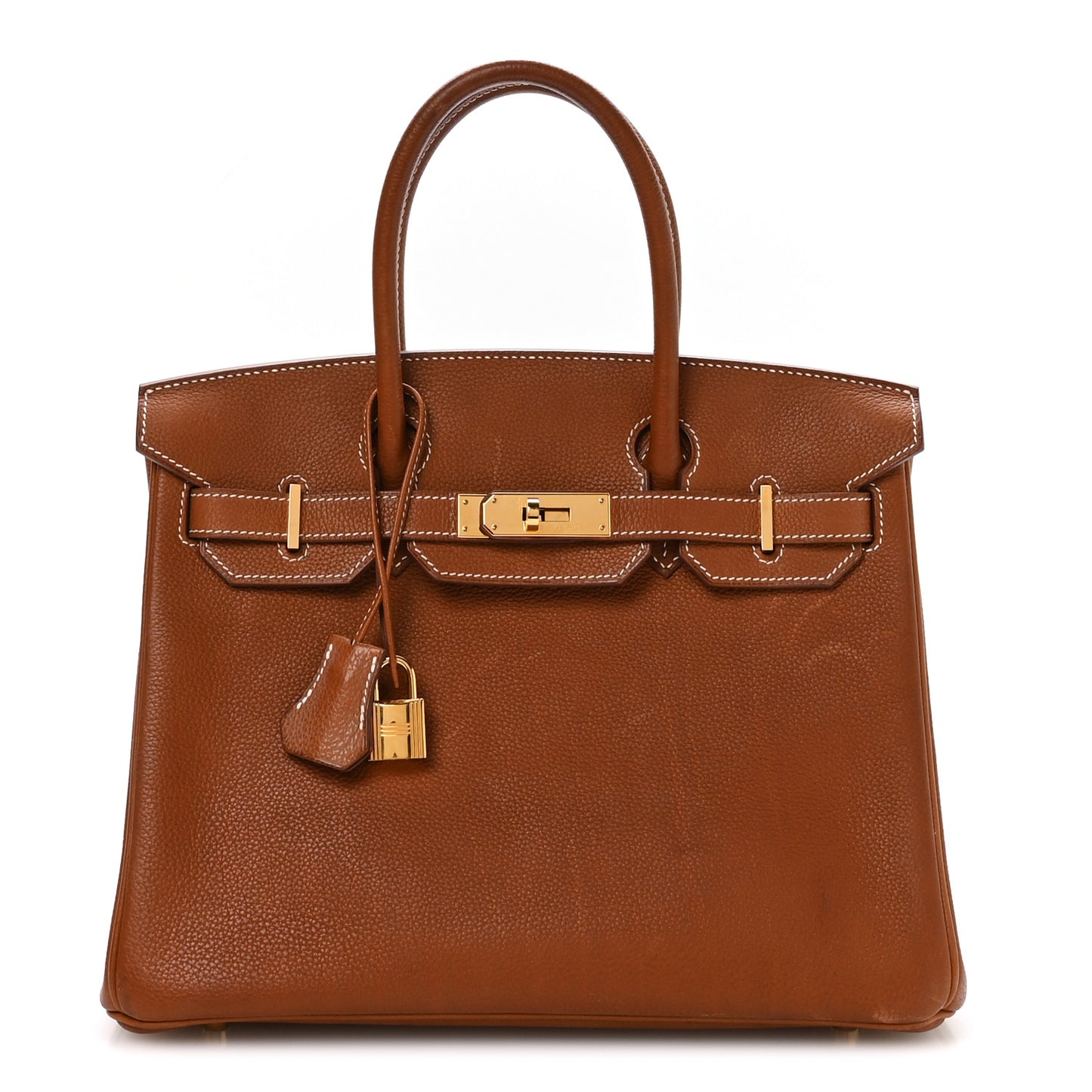 Natural Barenia Faubourg Birkin 30 Fauve