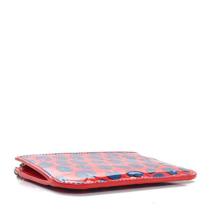 Louis Vuitton Vernis Jungle Dots Key Pouch Coquelicot Denim 4 of 7