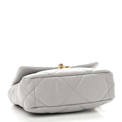 Chanel Lambskin Quilted Medium Chanel 19 Flap Grey 4 of 11
