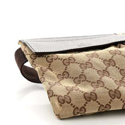 Gucci GG Monogram Double Pocket Belt Bag Dark Brown 8 of 9