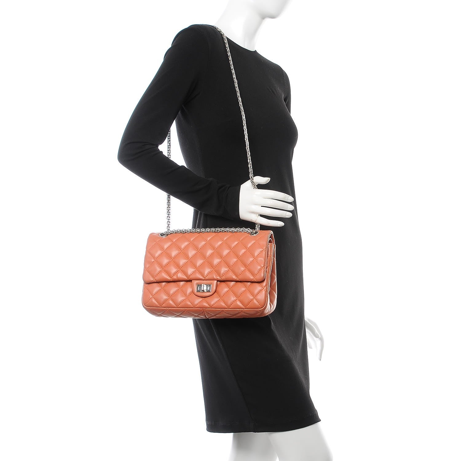 Chanel Lambskin Quilted 2.55 Reissue 226 Flap Brown 2 of 17