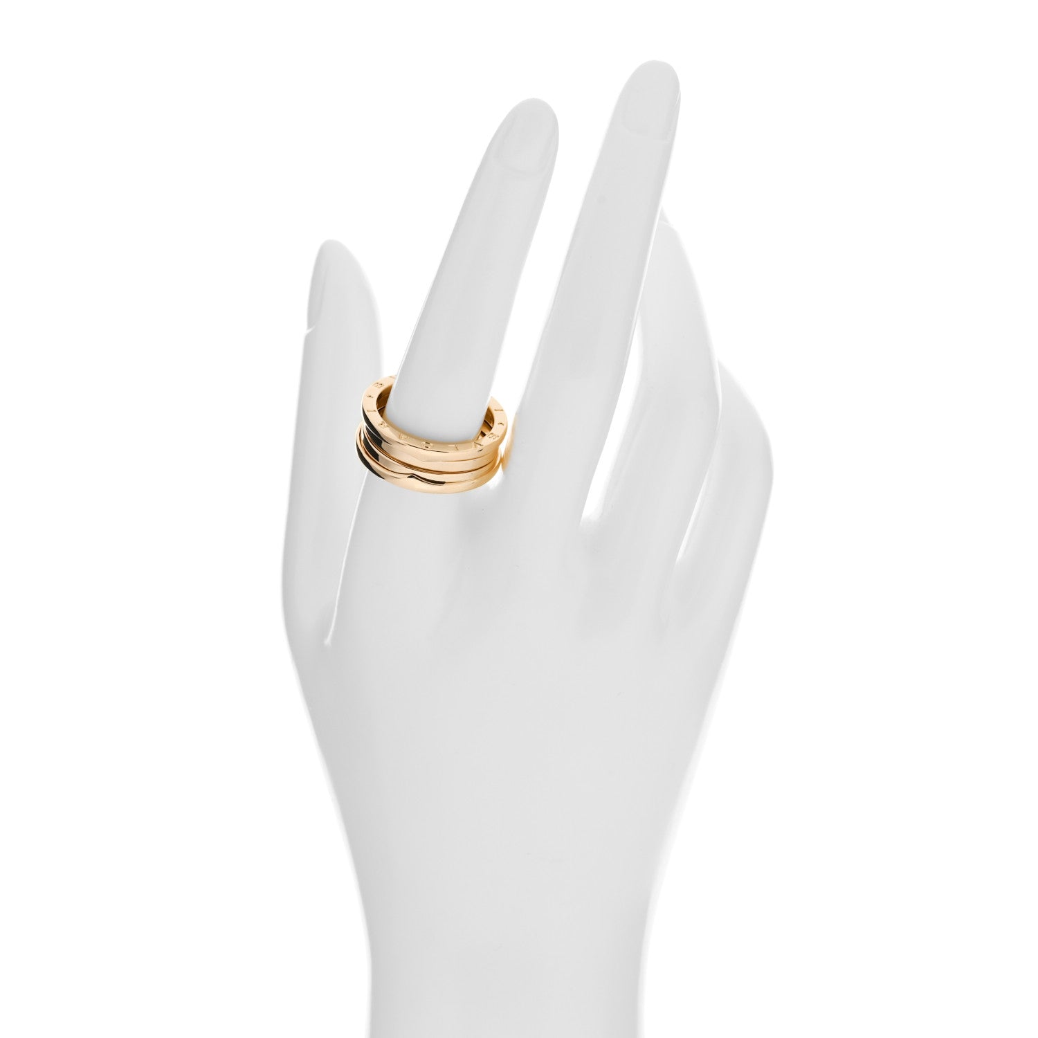 Bulgari 18K Yellow Gold B.Zero1 Three-Band Ring 61 9.5 2 of 6