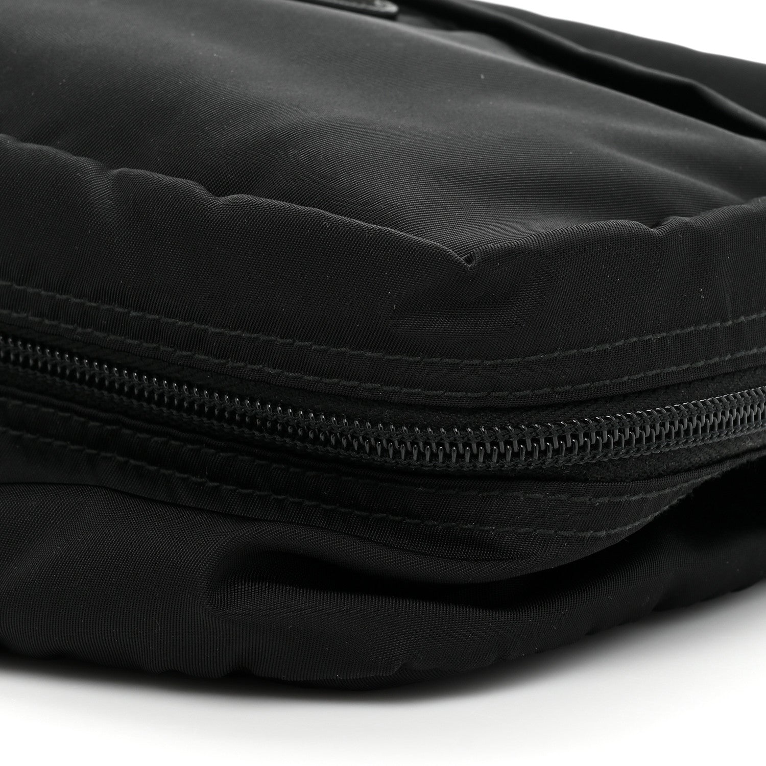 Prada Nylon Vela Saffiano Pouch Black 8 of 11