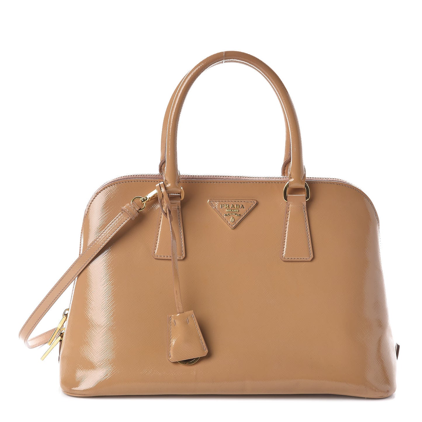 Saffiano Vernice Medium Promenade Tote Cammeo