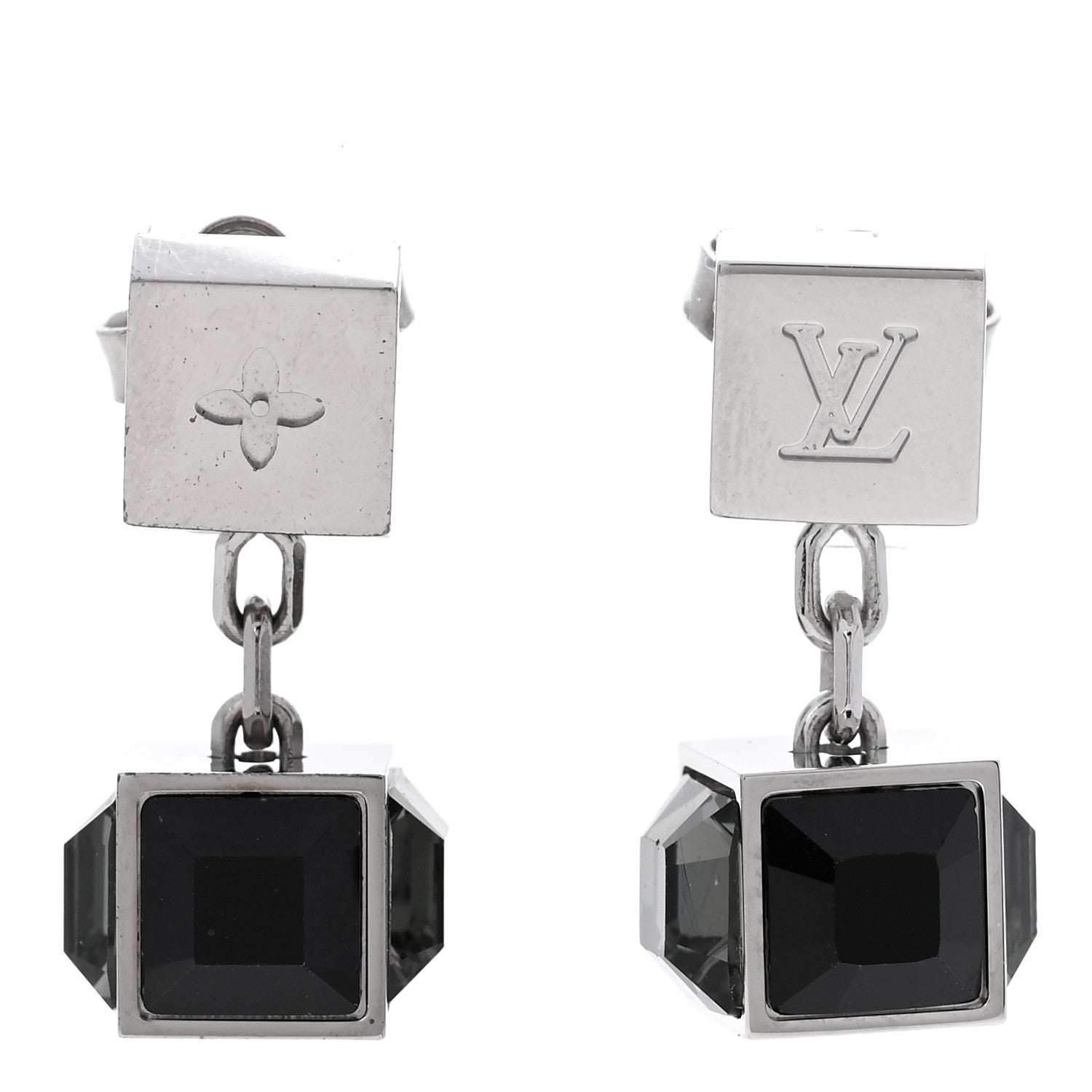 Louis Vuitton Swarovski Gamble Earring Silver 1 of 4